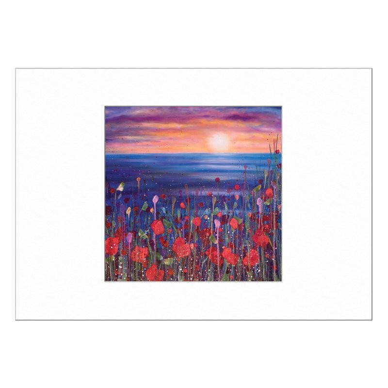 Poppies at Sunset Limited Edition Print with Mount